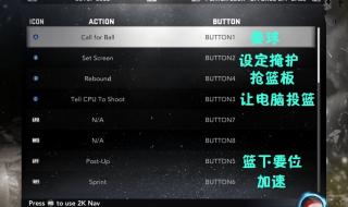 NBA2Konline操作键位设置要容易操作的